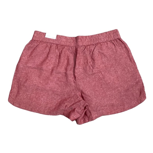 Women's Maurices 18W XL 1X Shorts Active Red Pockets Lightweight Linen Rayon NWT - Picture 3 of 7